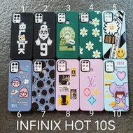 Soft Case Infinix Hot 10S Motif Cewek Gambar flower Silikon cover