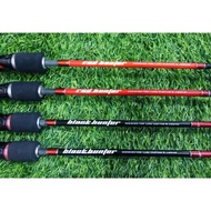 Eupro red hunter black hunter butt joint spinning rod
