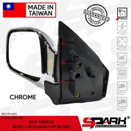 Side Mirror Sidemirror Isuzu Crosswind Isuzu Sportivo Black Chrome Manual Power Taiwan
