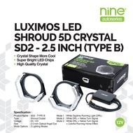 LUXIMOS Shroud 2.5 Inch Biled Crystal Angel Eyes 5D 3 Light Mode App RGB SD2B - NINE AUTOSERIES