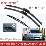 For Toyota HiAce H200 RegiusAce Van 2004~2019 Front Rear Window Wiper Blades Brushes Windshield Wind