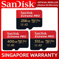 SanDisk Extreme PRO microSD Card Full 4K V30 U3 UHS-I C10 QXCZ 128GB 256GB 512GB QXCD SANDISK.SG