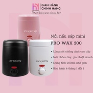 [COVERED NAME] HY WAXING Pro Wax 200 Mini Premium Non-Stick Hair Wax Cooking Pot with Wooden Stick 1