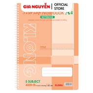 Sổ kẻ ngang lò xo Startup KLONG 394 - Khổ A4 - 400 trang Gia Nguyễn --