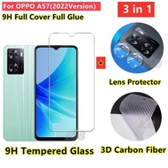 OPPO A57 A17 Screen Protector Tempered Glass OPPO A77 A78 A98 5G A76 A96 A16 Screen Protector 3in1 F