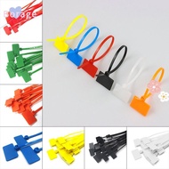 BORRAONE 100pcs Cable Tag Easy Mark Tag Labels Markers Mesh Wire Marker Colorful Tag