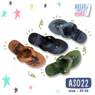 ASSO รองเท้าแตะ อะโซ่ รุ่น AS022 รองเท้าแตะผู้ชาย รองเท้าแตะผู้หญิง รองเท้าแฟชั่น รองเท้าแตะ ลำลอง รองเท้าหูหนีบ รองเท้าหูคีบ (490)