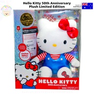 Limited 2500! Hello Kitty 50th Anniversary Plush Limited Edition ตุ๊กตาคิตตี้ รุ่นพิเศษกล่องสะสม นำเ