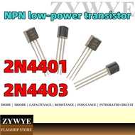 Triode 2N4401 2N4403 NPN Low Power Transistor TO-92 10 Pcs