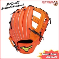 Mizuno DEAR ROOKIE Baseball Glove for Softball (All-Around/Size 9) 1AJGR00800 5109 Clear Orange x Bl