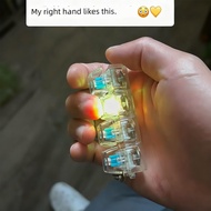 keychain hook keychain Adhd Decompression Toys Focus Handy Tool Test Axis Device Luminous Transparen