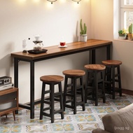 Bar counter long table for home use, milk coffee bar table, bar table and chairs, long tea shop tabl