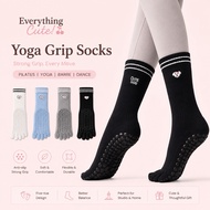 [NEW] 2 Sizes Strong Grip Finger Yoga Socks Pilates Barre Grip Finger Socks | Yoga Socks Premium | A