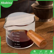[Ababixa] Espresso Measuring Glass Jug Cup Small Glass for Daily Use 100ml