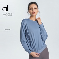 Order alo and Autumn Loose Yoga Clothes Fitness Running Exercise T T-shirt Quick-Drying Breathable L