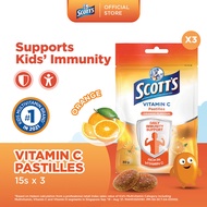 [3 Pack] SCOTT'S Vitamin C Pastilles Supplement for Children, Support Immunity, Healthy Skin & Gums,