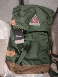 復古背包macpac綠色約20L backpack