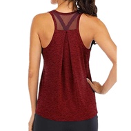 CYCX Cyprus Women zumba outfit running tops Workout Tank Tops Sleeveless Mesh Back Plus Size Sando D