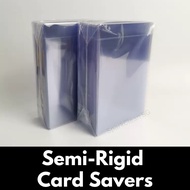 Semi Rigid Card Saver 1 No Logo 50pcs | BGS PSA Grading BCW Cardboard Gold Ultra PRO Standard