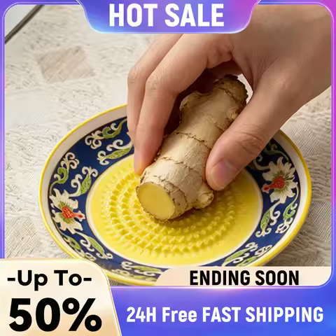 Multifunctional Ceramic Garlic Grater Plate Manual Ginger Grinder Fruit Puree Set Kitchen Manual Fru