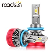 Roadsun หลอดไฟหน้ารถสุด25000LM LED H1หลอดไฟหน้ารถ H11 H7 HB3 9005 9006 220W หลอดไฟหน้า H4 9003 HB2สู