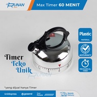 Unique Stainless Steel Kitchen Timer - Mechanical Cooking Timer - Cooking Baking Mechanical Timer