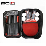 ชุดปิงปองแบบพกพา T07 Boli คุณภาพสูงแร็คตะแกรงโต๊ะพับเก็บได้แร็คตะแกรงเทนนิส (ค้างคาวปิงปอง2ตัว1ถุงชั