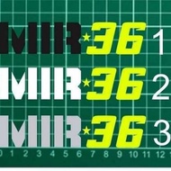 Cutting sticker joan mir 36