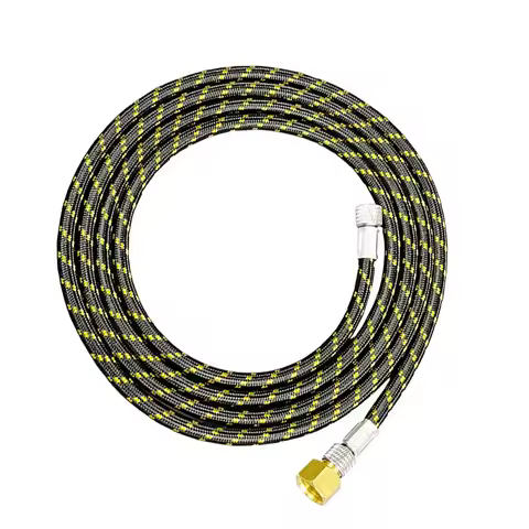 New Nylon Braided Airbrush Hose With Standard 1/8male - 1/4female (6FT) Size Fitting On One End Airb