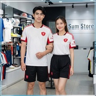 Li.ver White Soccer Jersey Set 24 - Cool Elastic Sports Soccer Jersey