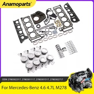 Engine Parts Overhaul Gasket Kit Piston Main Con Rod Bearing Set Fit 4.6 4.7 L M278 For Mercedes-ben
