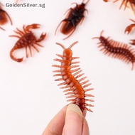 GoldenSilver Simulation Cockroach Centipede Scorpion Scary Props Gift Fake Animal Toys For Kids Children Halloween April Fools' Tricky Toys SG