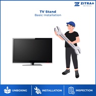 (Johor Bahru Area Only) TV Stand Basic Installation | TV 32" - 85" | Unboxing + Inspection + TV Stan