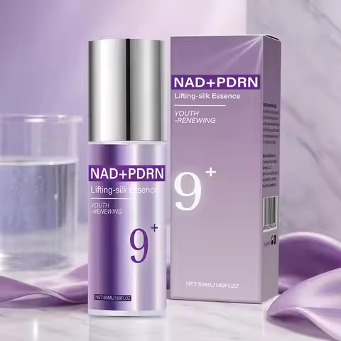 No. 9+ NAD+ BIO Lifting-sil Essence 50ml Original Multi-Peptide Complex Brighten Botanicals Deep Hyd