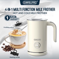 Cafelffe 4 In 1 Electric Milk Frother Hot/Cold Coffee Frother Mixer Cold Brew Pitcher For Home Small