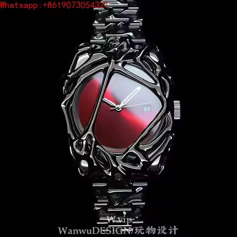 The Great Qin Empire special-shaped watch spider web alabaster retro y2k European and American high-