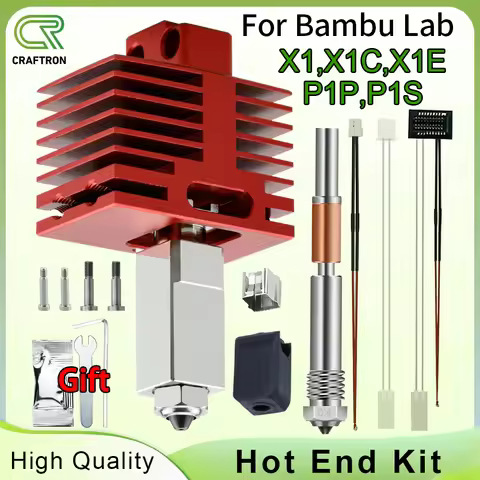 New Upgrade TZ4.0 Hotend for BambuLab P1S,P1P,X1,X1C,X1E One-piece hardened steel nozzle Hot End Kit