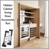 SMEGA Hidden Folded Cabinet Swing Door Wardrobe Kabinet Pintu Accessories Part 隐藏回旋门滑轨
