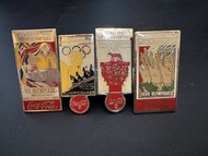 中古 可口可樂奧運紀念徽章 (四枚)