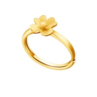 Citigems 999 Pure Gold Clover Ring