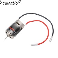 CARNATIOGV RC Brushed Motor, 390 28T Stainless Steel Brushed RC Motor, Durable High Torsion Low Nois