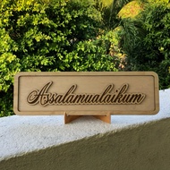 Hiasan Dinding Islamic 3D 40x11.5cm Plywood