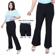 Jumbo XXL Pleated PANTS/SCUBA PANTS/Women's Trousers