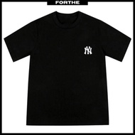 MLB Korea Logo T-shirt 280G UNISEX 100% Premium Cotton Oversized Black T-shirt Korea MLB T-shirt