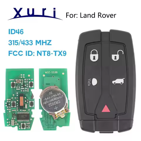 Xuri FCC ID: NT8TX9 5 Buttons 315Mhz/433Mhz Remote Smart Car Key Fob For Land Rover Freelander 2 3 L