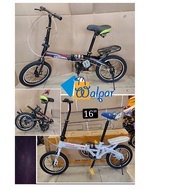 16 Inch Folding Bike Foldable Road City Bicycle Cycling Mountain Adult Children Bicycle Basikal Lipat