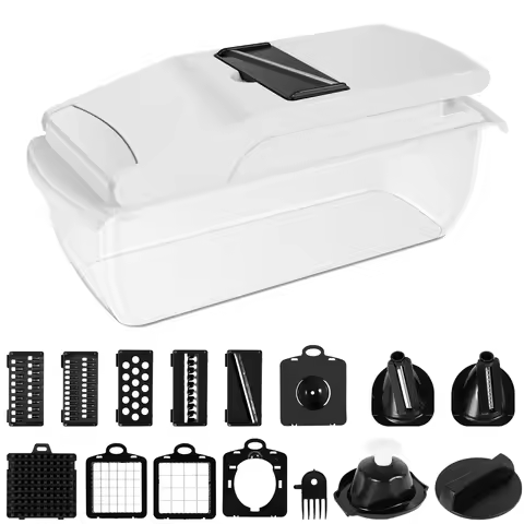 Vegetable Chopper with 2.5L Container Multifunctional Food Chopper Efficient Veggie Cutter for Salad