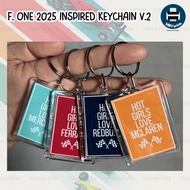 [F1] 2025 Inspired Grid Keychain - Hot Girls Love Designs