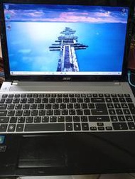 輕電競 i7獨顯 雙碟15.6吋大螢幕筆電  宏碁ACER V3-571G i7 8G 128G+1T win10書房