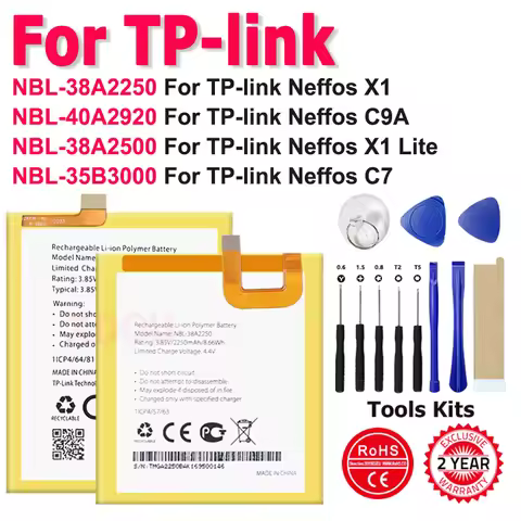 New Phone Battery For TP-link Neffos C7 C9A X1 Lite TP904A TP904C TP706A TP706C TP910A TP910C 32GB T
